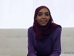 teeny-weeny muslim teen gets a broad in the beam felonious cock